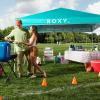 image:imageRoxy 10x10 Pop Up Canopy  UPF 50 Outdoor Beach Tent with OnePush Setup  Portable Shade Shelter for Beach Tailgate Festivals Camping  WaterResistant Folding Gazebo with Wheeled BagTeal