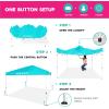 image:imageRoxy 10x10 Pop Up Canopy  UPF 50 Outdoor Beach Tent with OnePush Setup  Portable Shade Shelter for Beach Tailgate Festivals Camping  WaterResistant Folding Gazebo with Wheeled BagTeal