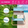 image:imageRoxy Beach Chair  Lounge Chair Outdoor Lightweight Folding Chair with Adjustable Recline and Cup Holder  Beach Days Pool Lounge Chairs Folding Camping Chairs Sun Tanning Chair or FestivalCrmeBrown