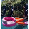 image:imageRoxy White Floral Pool Chair Float  Luxury Inflatable Lounger with Backrest amp Cup Holder Durable amp Comfortable Pool Lounge Chair for Adults  Perfect for Pool Beach or Lake