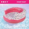 image:imageRoxy White Floral Pool Chair Float  Luxury Inflatable Lounger with Backrest amp Cup Holder Durable amp Comfortable Pool Lounge Chair for Adults  Perfect for Pool Beach or Lake