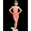 image:imageRoxy Womens Beach Shorts  Loose Fitted Elastic Waist Drawcord Swim Shorts QuickDry Board ShortsHibiscus
