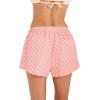 image:imageRoxy Womens Beach Shorts  Loose Fitted Elastic Waist Drawcord Swim Shorts QuickDry Board ShortsPink