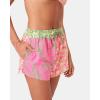 image:imageRoxy Womens Beach Shorts  Loose Fitted Elastic Waist Drawcord Swim Shorts QuickDry Board ShortsPink Combo