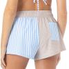 image:imageRoxy Womens Beach Shorts  Loose Fitted Elastic Waist Drawcord Swim Shorts QuickDry Board ShortsStripe