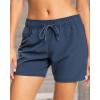 image:imageRoxy Womens Board Shorts 5 Inseam Elastic amp Drawcord Waist Quick Dry Swim Bottoms Bikini Cover UpIndigo
