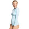 image:imageRoxy Womens Long Sleeve Compression Fit Rashguard UPF 50 Quick Dry Recycled Swim ShirtCool Baby Blue