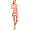 image:imageRoxy Womens Long Sleeve Compression Fit Rashguard UPF 50 Quick Dry Recycled Swim ShirtFusion Coral