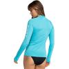 image:imageRoxy Womens Long Sleeve Compression Fit Rashguard UPF 50 Quick Dry Recycled Swim ShirtMaui Blue