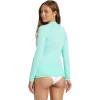 image:imageRoxy Womens Long Sleeve Compression Fit Rashguard UPF 50 Quick Dry Recycled Swim ShirtOpal Exc
