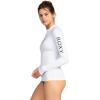 image:imageRoxy Womens Long Sleeve Compression Fit Rashguard UPF 50 Quick Dry Recycled Swim ShirtWhite