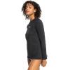 image:imageRoxy Womens Long Sleeve Loose Fit Rashguard UPF 50 QuickDry Recycled Swim ShirtAnthracite