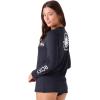 image:imageRoxy Womens Long Sleeve Loose Fit Rashguard UPF 50 QuickDry Recycled Swim ShirtJet