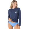 image:imageRoxy Womens Long Sleeve Loose Fit Rashguard UPF 50 QuickDry Recycled Swim ShirtSea