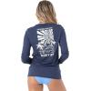 image:imageRoxy Womens Long Sleeve Loose Fit Rashguard UPF 50 QuickDry Recycled Swim ShirtSea