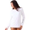 image:imageRoxy Womens Long Sleeve Loose Fit Rashguard UPF 50 QuickDry Recycled Swim ShirtSnow