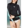 image:imageRoxy Womens Long Sleeve Loose Fit Rashguard UPF 50 QuickDry Recycled Swim ShirtTrue Black