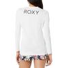 image:imageRoxy Womens Long Sleeve Loose Fit Rashguard UPF 50 QuickDry Recycled Swim ShirtWhite