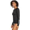 image:imageRoxy Womens Long Sleeve Zipped Rashguard  UPF 50 Stretch Fit Swim Surfsuit QuickDry Swim ShirtAnthracite