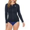 image:imageRoxy Womens Long Sleeve Zipped Rashguard  UPF 50 Stretch Fit Swim Surfsuit QuickDry Swim ShirtBlack
