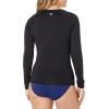 image:imageRoxy Womens Long Sleeve Zipped Rashguard  UPF 50 Stretch Fit Swim Surfsuit QuickDry Swim ShirtBlack