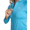 image:imageRoxy Womens Long Sleeve Zipup Hooded Rashguard  UPF 50 Sun Protection QuickDry Swim ShirtEthereal Blue