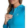 image:imageRoxy Womens Long Sleeve Zipup Hooded Rashguard  UPF 50 Sun Protection QuickDry Swim ShirtHawaiian Ocean