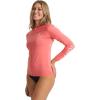 image:imageRoxy Womens Long Sleeve Zipup Hooded Rashguard  UPF 50 Sun Protection QuickDry Swim ShirtHot Coral