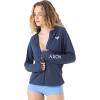 image:imageRoxy Womens Long Sleeve Zipup Hooded Rashguard  UPF 50 Sun Protection QuickDry Swim ShirtMood Indigo