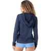 image:imageRoxy Womens Long Sleeve Zipup Hooded Rashguard  UPF 50 Sun Protection QuickDry Swim ShirtMood Indigo