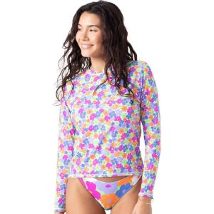 image:imageRoxy Womens Short Sleeve Loose Fit Rashguard UPF 50 QuickDry Recycled Swim ShirtLime