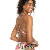 image:imageRoxy Womens Bikini Top  UPF 50 QuickDry Removable Pads Swimsuit Top Surf amp BeachwearBlack