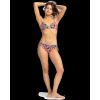 image:imageRoxy Womens Bikini Top  UPF 50 QuickDry Removable Pads Swimsuit Top Surf amp BeachwearBlack Palms