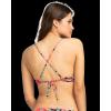 image:imageRoxy Womens Bikini Top  UPF 50 QuickDry Removable Pads Swimsuit Top Surf amp BeachwearBlack Palms