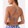 image:imageRoxy Womens Bikini Top  UPF 50 QuickDry Removable Pads Swimsuit Top Surf amp BeachwearBlue Combo