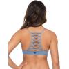 image:imageRoxy Womens Bikini Top  UPF 50 QuickDry Removable Pads Swimsuit Top Surf amp BeachwearBlue S
