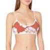 image:imageRoxy Womens Standard Garden Trip Athletic Bikini Top Marsala Isha S M