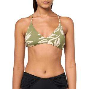 image:imageRoxy Womens Bikini Top  UPF 50 QuickDry Removable Pads Swimsuit Top Surf amp BeachwearO Green