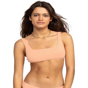 image:imageRoxy Womens Bikini Top  UPF 50 QuickDry Removable Pads Swimsuit Top Surf amp BeachwearSalmon