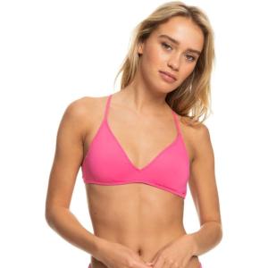 image:imageRoxy Womens Bikini Top  UPF 50 QuickDry Removable Pads Swimsuit Top Surf amp BeachwearShocking Pink