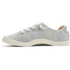 image:imageRoxy Womens Bayshore Canvas Slipon SneakerLight Grey Linen