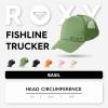 image:imageRoxy Womens Finishline Trucker Hat  100 Cotton Adjustable Cap with Mesh Back Lightweight and Breathable Style for TravelBasil