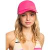 image:imageRoxy Womens Finishline Trucker Hat  100 Cotton Adjustable Cap with Mesh Back Lightweight and Breathable Style for TravelShocking Pink