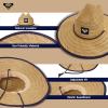 image:imageRoxy Womens Tomboy Woven Straw Hat  Wide Brim  Adjustable  Sun Protection  Beach  Vacation  NaturalMood Indigo