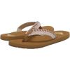 image:imageRoxy womens Porto Flip Flop SandalNaturalCrazy Pink 241