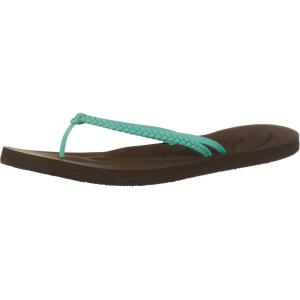 image:imageRoxy Womens Cabo Flip Flop SandalChocolate Brown Aqua