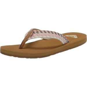 image:imageRoxy womens Porto Flip Flop SandalNaturalCrazy Pink 241
