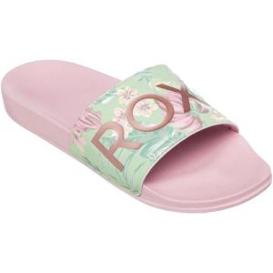 image:imageRoxy womens Slippy Neo Sport Slide SandalSlippy Neo Sport Slide SandalGreen Pink