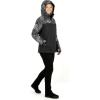 image:imageJuniors Jetty Printed Regular Fit Snow JacketBlack Combo