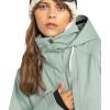 image:imageRoxy Womens Billie Jacket  10k Waterproof Snow Jacket Tailored Fit Pfasfree InsulatedLily Pad